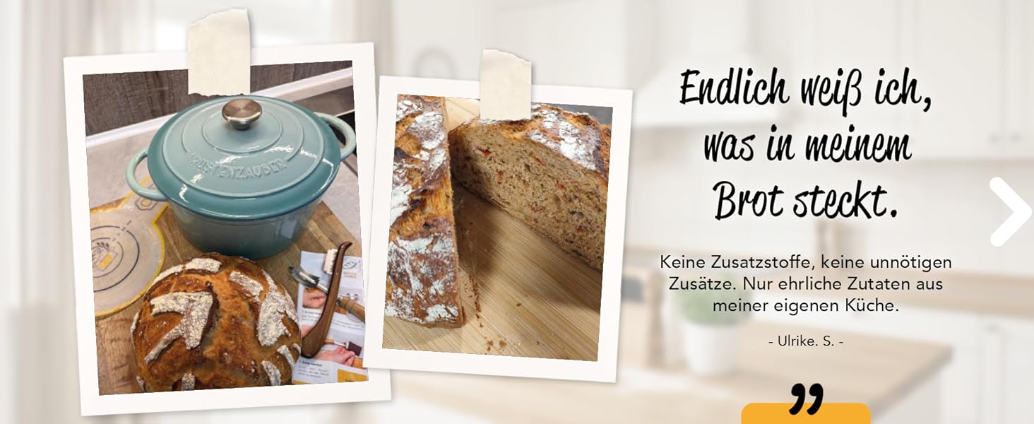 Форма для випічки хліба Krustenzauber емальована з кришкою та кошиком для бродіння, 28 см. Чавунна форма для хліба, кексу, тостів. Аксесуари для випічки хліба.