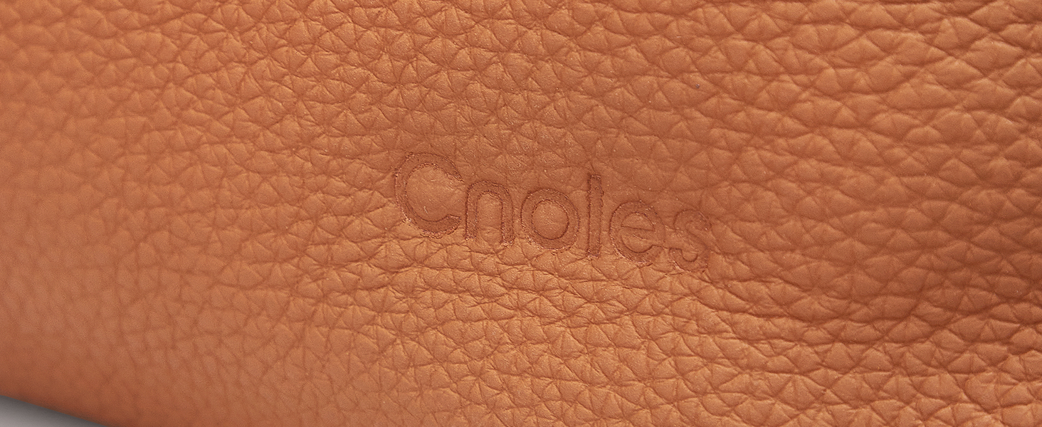 Шкіряна сумка-шопер Cnoles для жінок, велика сумка-тоут на плече для офісу, школи, покупок, коричнева 39x12x28.5 см