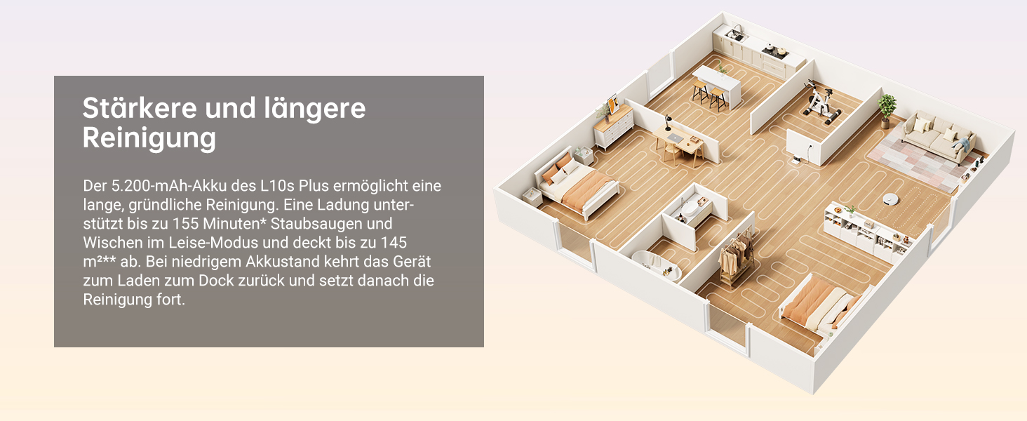 Робот-пилосос Dreame L10s Pro Gen2: 13000 Па, DuoBrush для шерсті тварин, суха та волога прибирання, LDS-навігація, 5200 mAh