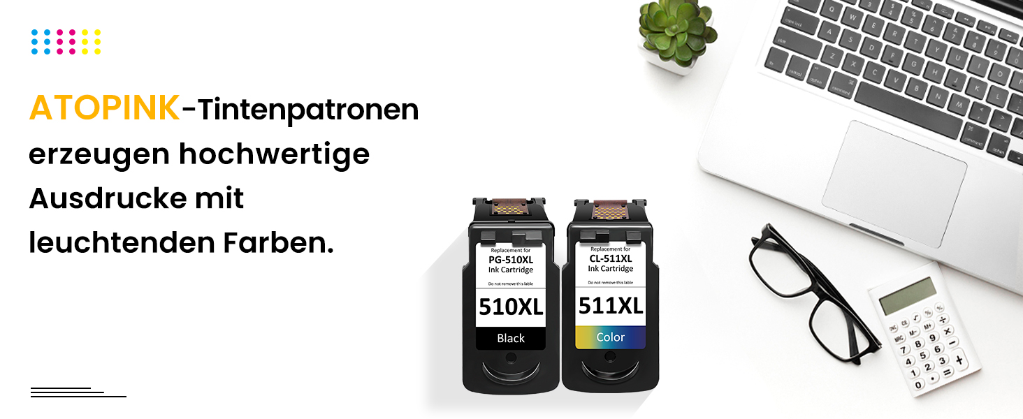Картриджі Canon PG-510 та CL-511 XL (Multipack) — сумісні чорнильні картриджі для Canon Pixma MP230, MP280, MP495, MP270, MX360, MX420, iP2700, MP250