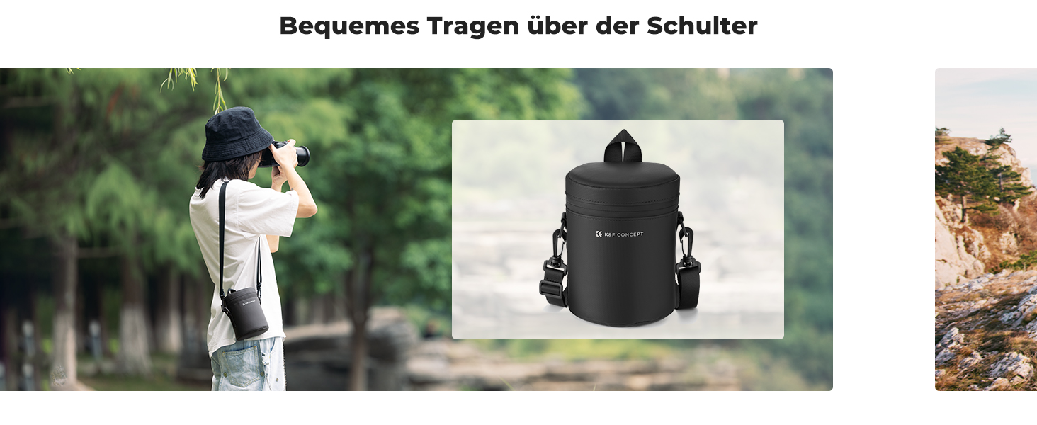 Сумка для об'єктива K&F Concept, водонепроникна, захисна, для DSLR/SLR, до 8x14 см