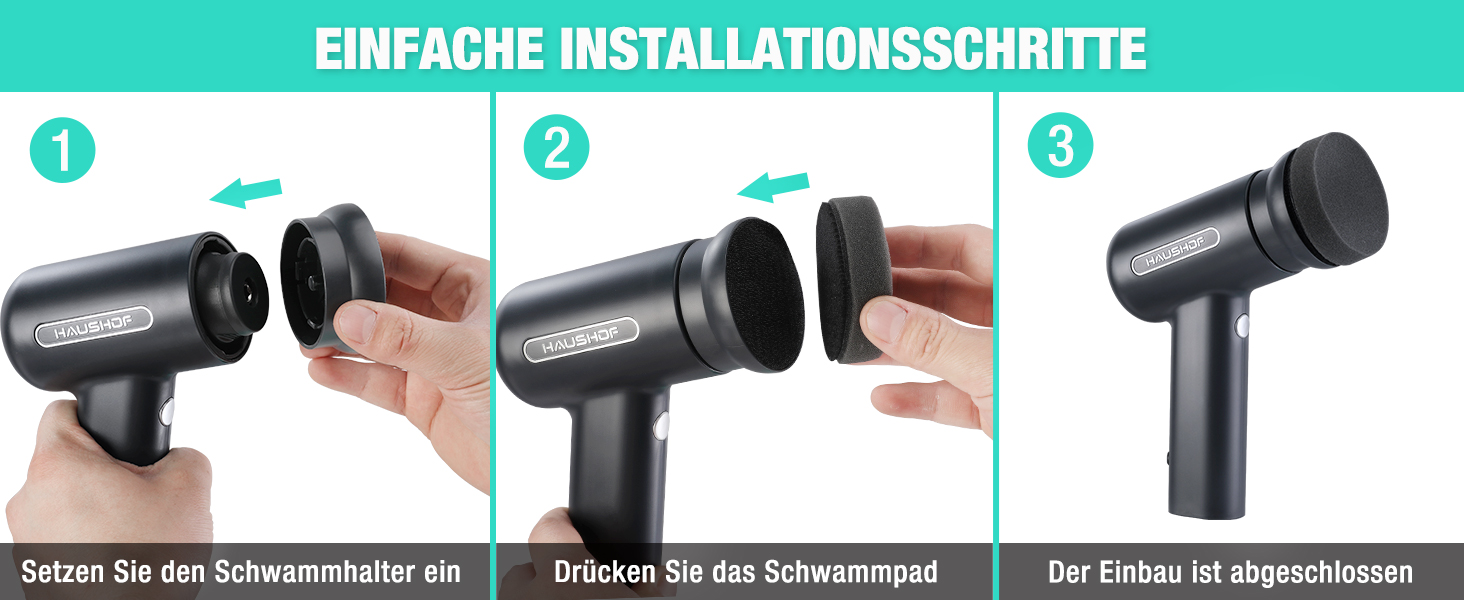 Електрична щітка для прибирання HAUSHOF з акумулятором, підставка, LCD дисплей, 3 швидкості, скрубер з 7 насадками та точилка для ножів, для ванної, кухні, плитки