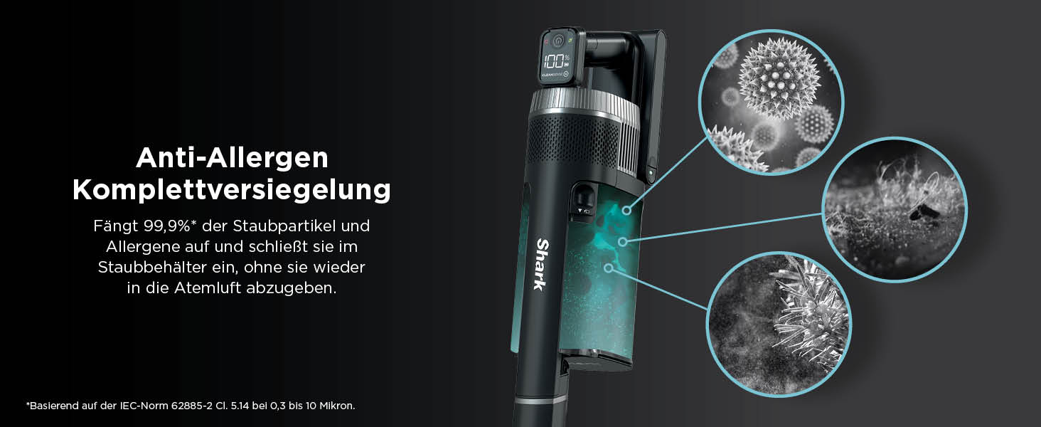 Бездротовий акумуляторний пилосос Shark Stratos, PowerFins Plus, 60 хв роботи, Anti-Hair Wrap, CleanSense IQ, насадки для щілин та багато поверхонь, рожеве золото/антрацит, IZ400EU (насадка Stratos для шерсті тварин та 2 акумулятори)