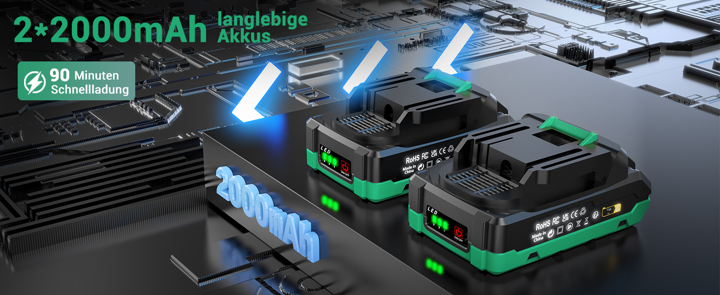 Акумуляторний шуруповерт BETENST 21V: 42Nm, 2.0Ah, 25+3 рівня крутного моменту, 2 швидкості, 10 мм патрон, LED, 30-ти елементний набір для дому, саду, DIY