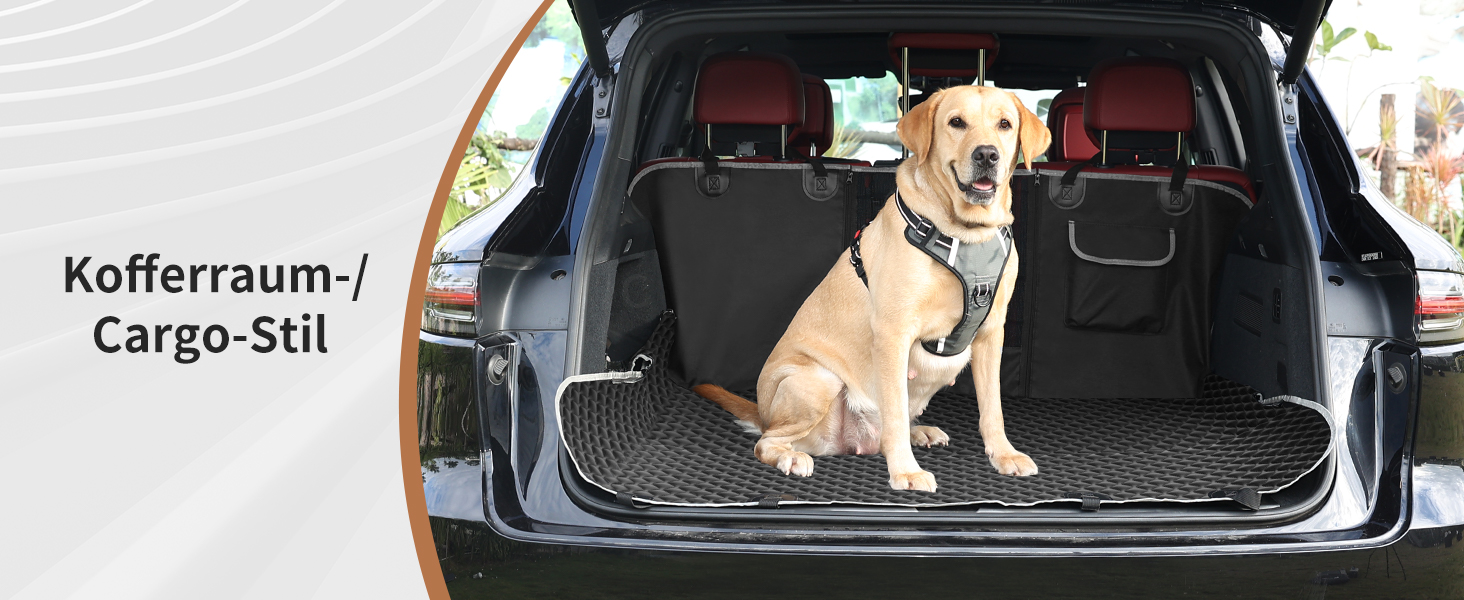 KYG Car Seat Dog Cover - Waterproof & Non-Slip Back Seat Protector with Window - 135x140cm