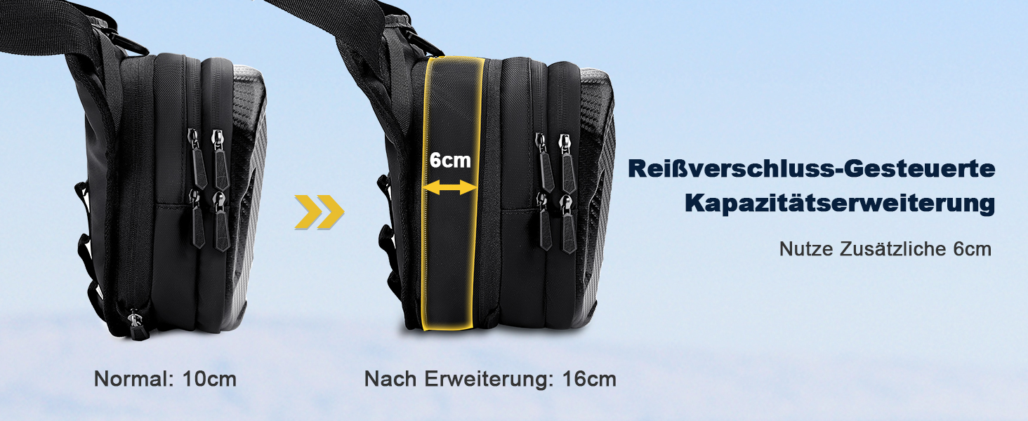 Мотосумка на стегно Beintasche, поясна сумка для чоловіків та жінок, розширена місткість, світловідбиваючі смуги та регульований ремінь, рюкзаки та сумки для велоспорту та піших прогулянок