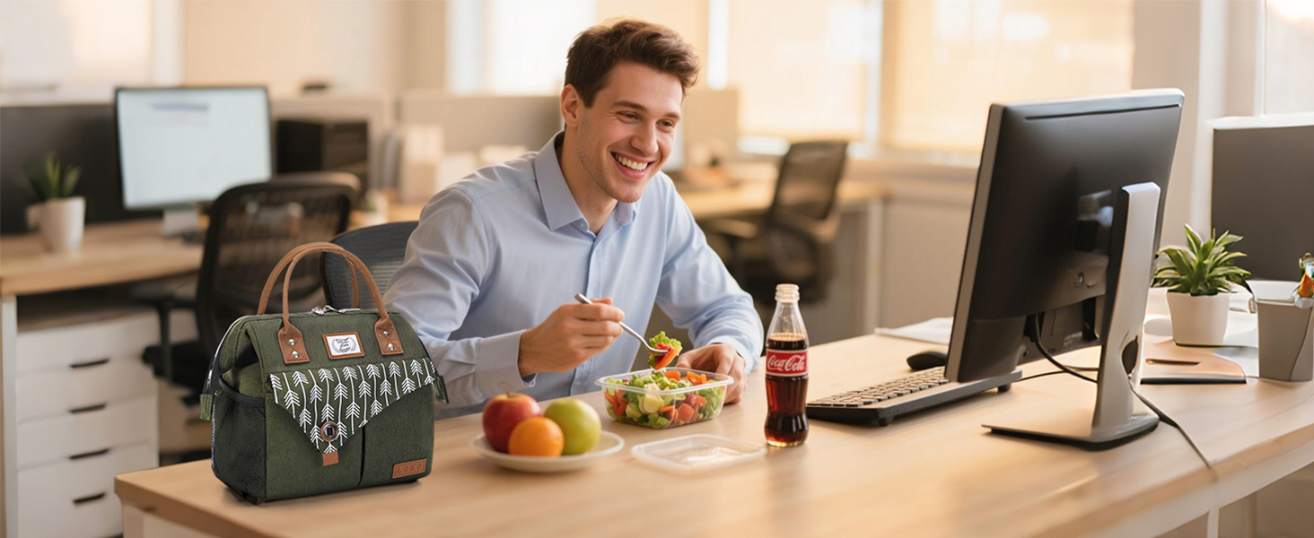 Термосумка Lekesky для жінок - об'єм 11л, зелена