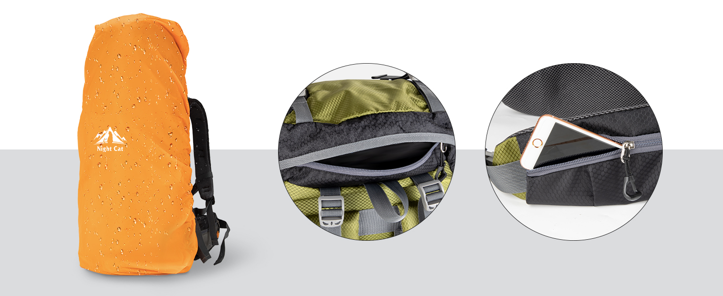 Рюкзак Night Cat Wanderrucksack 70/90 л для туризму, трекінгу, походів, подорожей, для чоловіків та жінок, дихаючий, для кемпінгу, альпінізму, велоподорожей