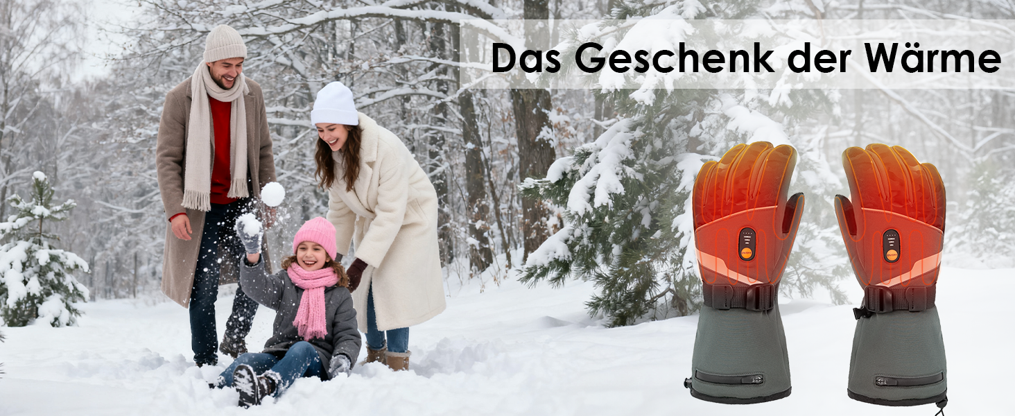 Обогрівані рукавички Minthouz W11 для чоловіків та жінок, 7.4V, 3 режими нагріву, водонепроникні, з підтримкою сенсорного екрану, для роботи на відкритому повітрі, велоспорту та катання на лижах, XL