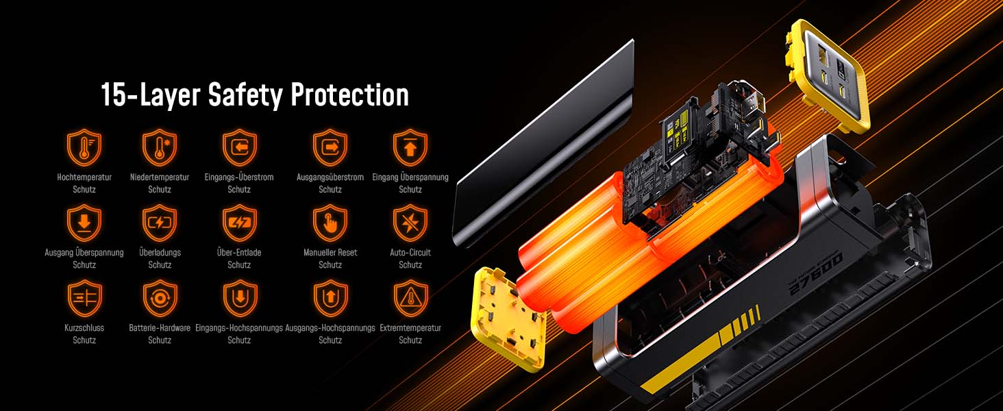 Power Bank AOHI 240W для ноутбуків 27600mAh (99.3Wh) з підтримкою PD 3.1. Ідеально для MacBook Pro, iPad Pro, iPhone, Galaxy, Steam Deck. Сірий колір.