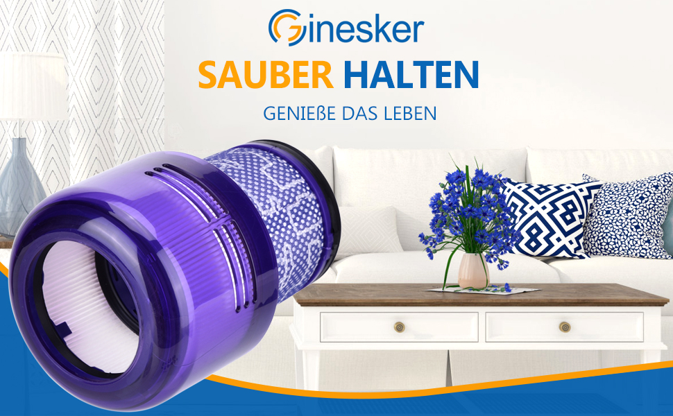 Фільтри для пилососа Dyson V7 V8: комплект 2 шт. HEPA, замінні, для моделей Animal та Absolute (# DY-96566101, DY-96747801)