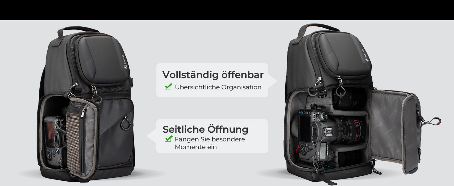 Чохол для камери Tarion: водонепроникна сумка-слінг для фотоапарата DSLR/SLR з дощеміцким чохлом, чорна