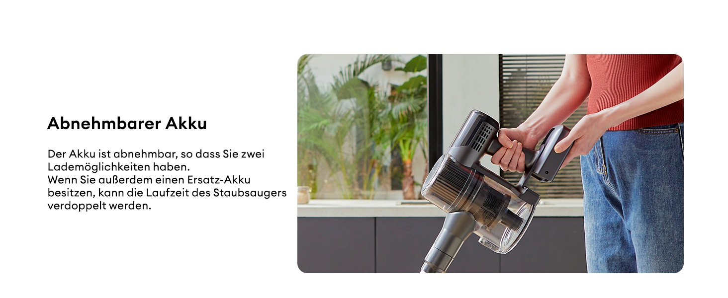 Бездротовий пилосос Ultenic U12 Tech Green Eye™ з акумулятором, 45000Pa, для твердих підлог, килимів та шерсті тварин, з автоматичним режимом та покращеною насадкою проти ковтунів