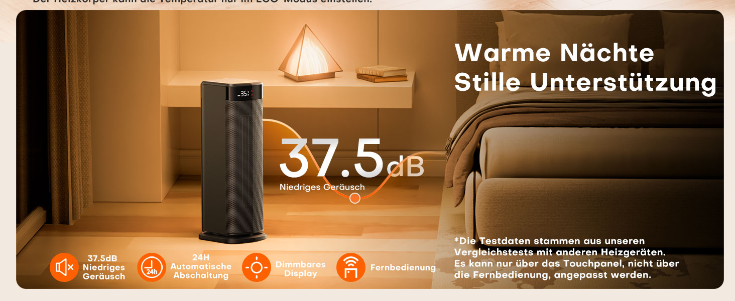 Електричний обігрівач QEXREED 2000W з PTC, 4 режими, термостат, осциляція 180°, таймер 24г, пульт, захист від перекидання та перегріву