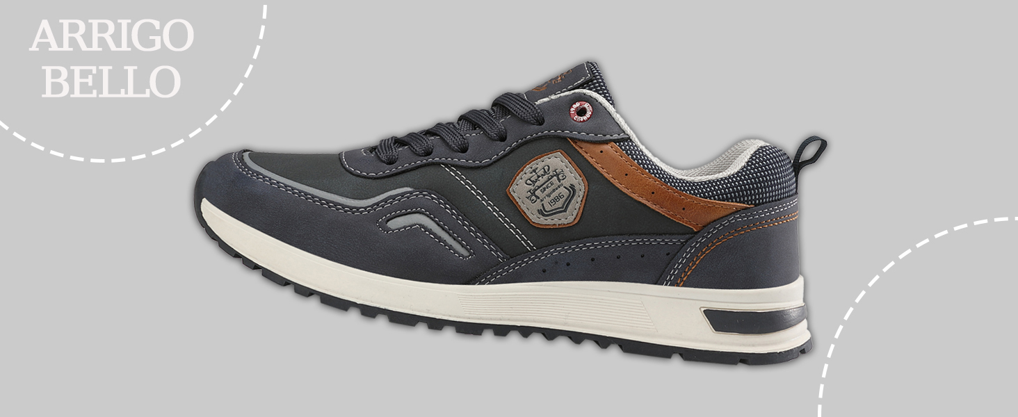 ARRIGO BELLO Кросівки чоловічі для активного відпочинку, спорту та прогулянок. Легкі кросівки для ходьби, розмір 41-46, колір блакитний.