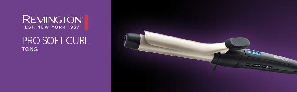 Плойка для волосся Remington Lockenstab Pro Soft Curl CI6325, 25 мм, керамічно-турмалінове покриття, чорний/кремовий | 1 шт.