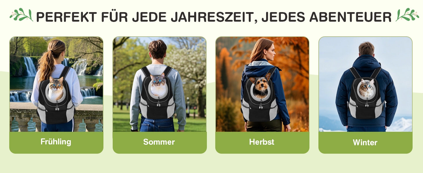 Рюкзак для собак та котів ALLSOPETS, переноска для маленьких тварин, рюкзак для велосипеда та мотоцикла, для піших прогулянок, кемпінгу та відпочинку на природі (чорний, M)