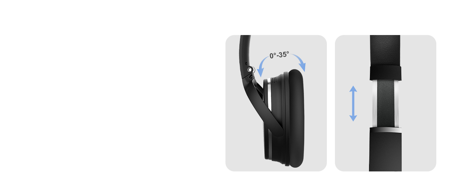 Бездротові навушники з активним шумозаглушенням Srhythm NC25, Bluetooth, Hi-Fi звук, глибокий бас, NFC, вбудований мікрофон, чорні