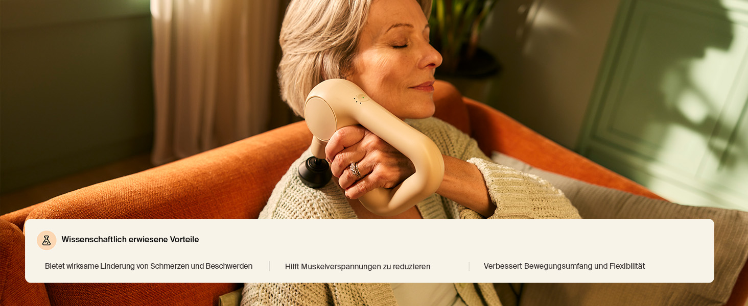 Масажер для рук TheraGun Relief - для зняття болю в шиї, спині, ногах, плечах та тілі (Морська синя)