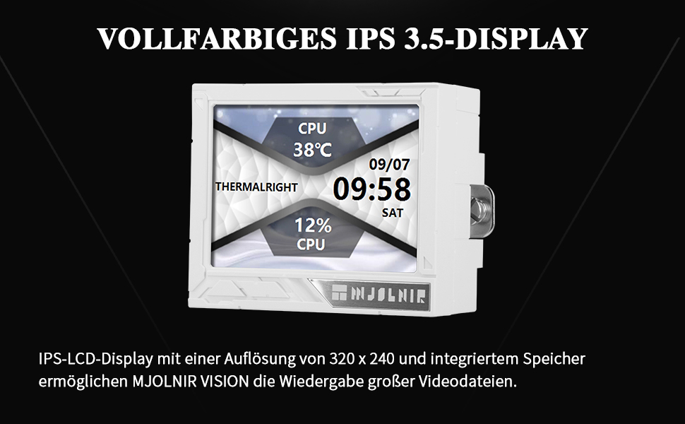 Thermalright Elite Vision 360 ARGB: Смарт-системa водяного охолодження CPU з IPS LCD-дисплеєм (320x320) для AM5/Intel 1700/1851