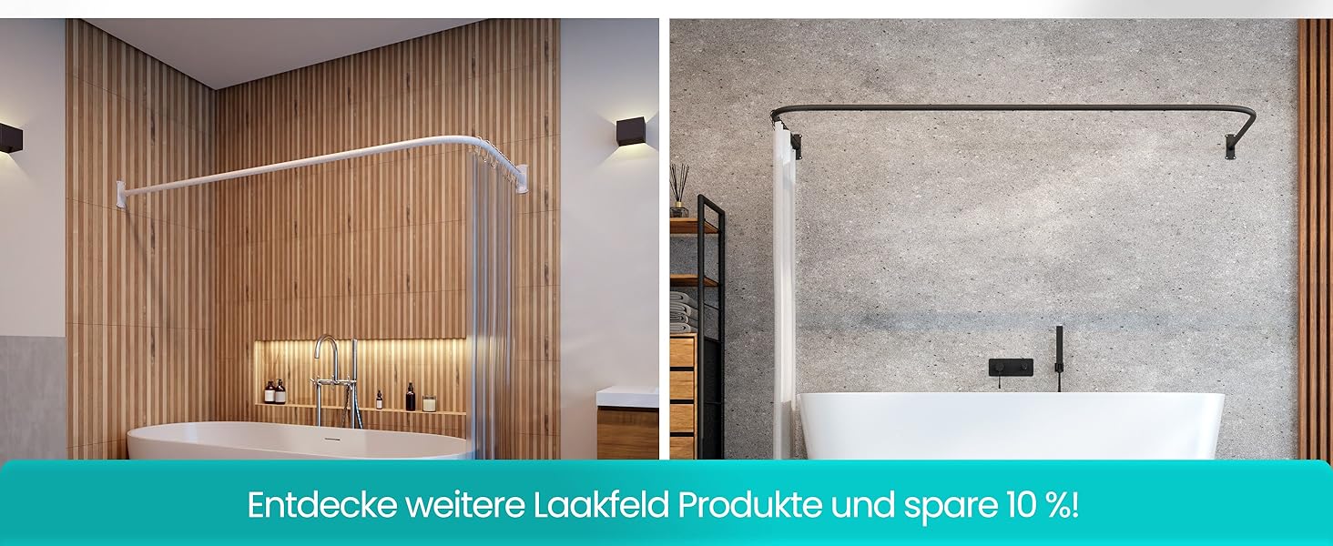 Штанга для душу без свердління з 12 кільцями - телескопічна сталева штанга 120-215 см для ванни та душу (біла)