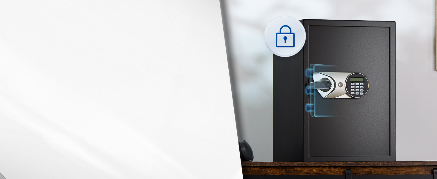 Треор Treor Blackmith для дому, 35x25x25 см. Biometric Fingerprint, цифровий кодовий замок, подвійне попередження, вогнестійкий, для офісу, готелю.
