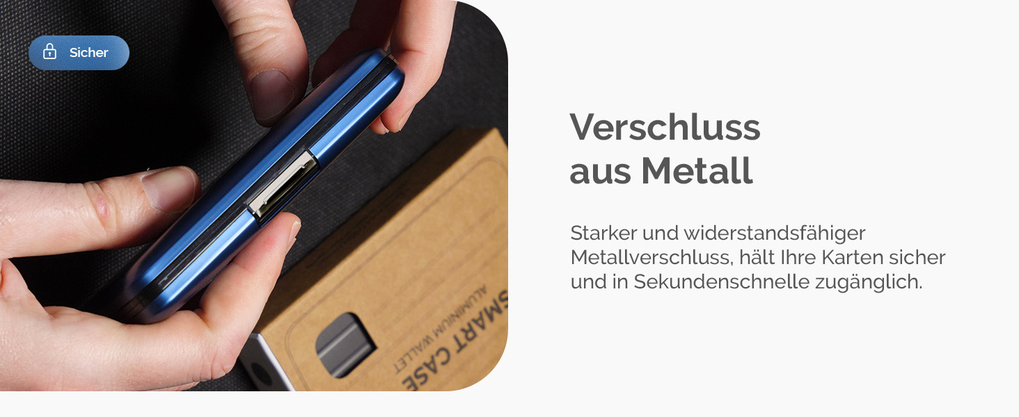 ÖGON Smart Case Oslo: Алюмінієве картхолдер з RFID захистом та гравіюванням Bonzai