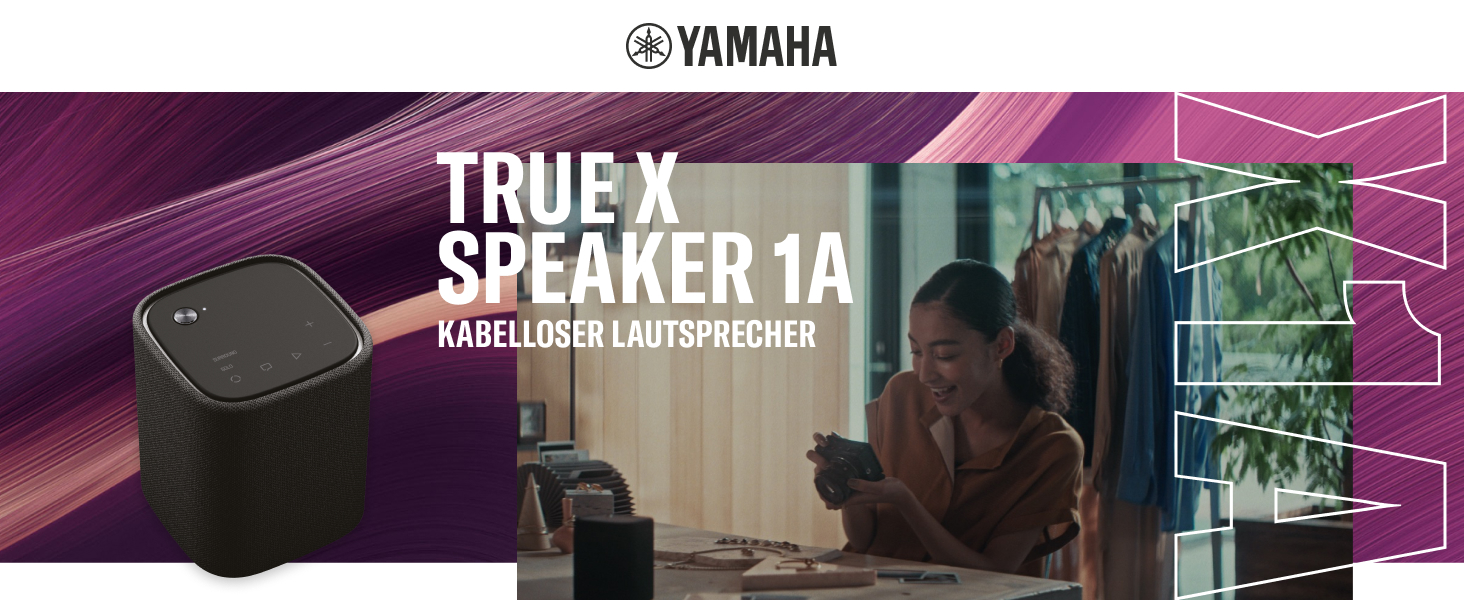 Yamaha TRUE X Speaker 1A: Бездротовий сабвуфер та Bluetooth колонка для TRUE X BAR – Чорний
