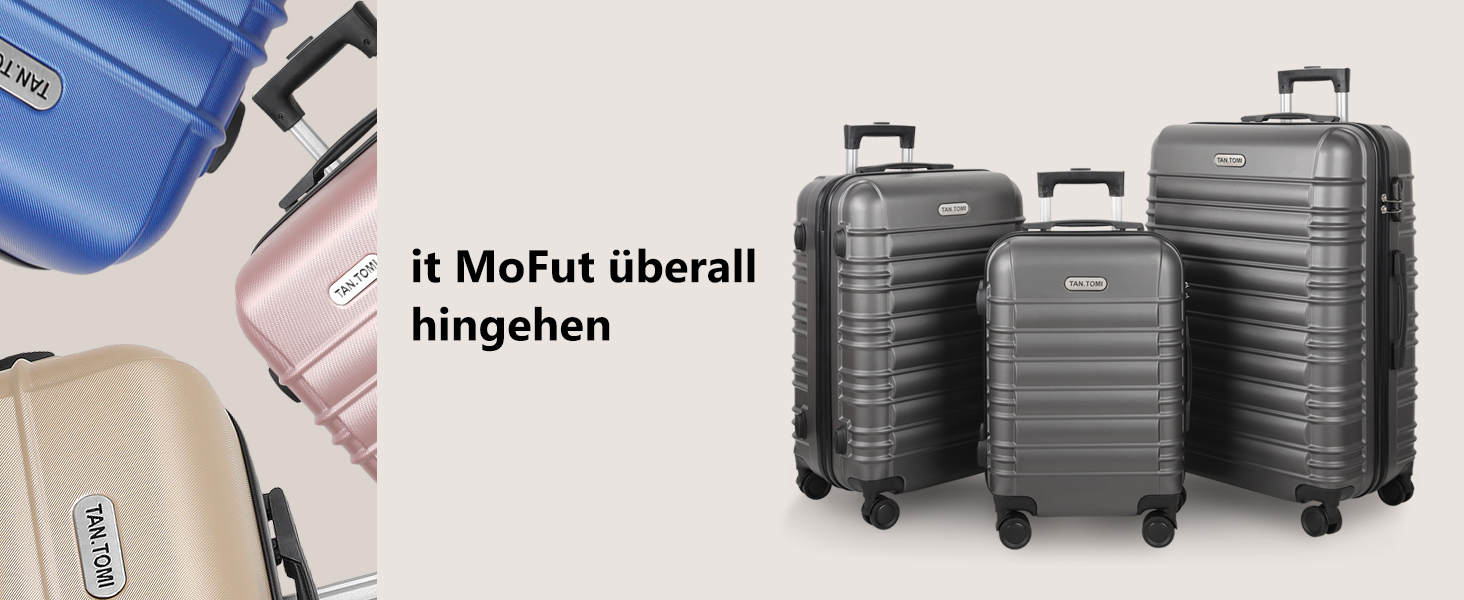 Великий валіз з ABS пластику на колесах, Trolley, валіз для подорожей з 4 колесами (360°), кодовий замок з 3 цифрами та телескопічний ручка з алюмінію (XL – 95л, Темно-сірий)