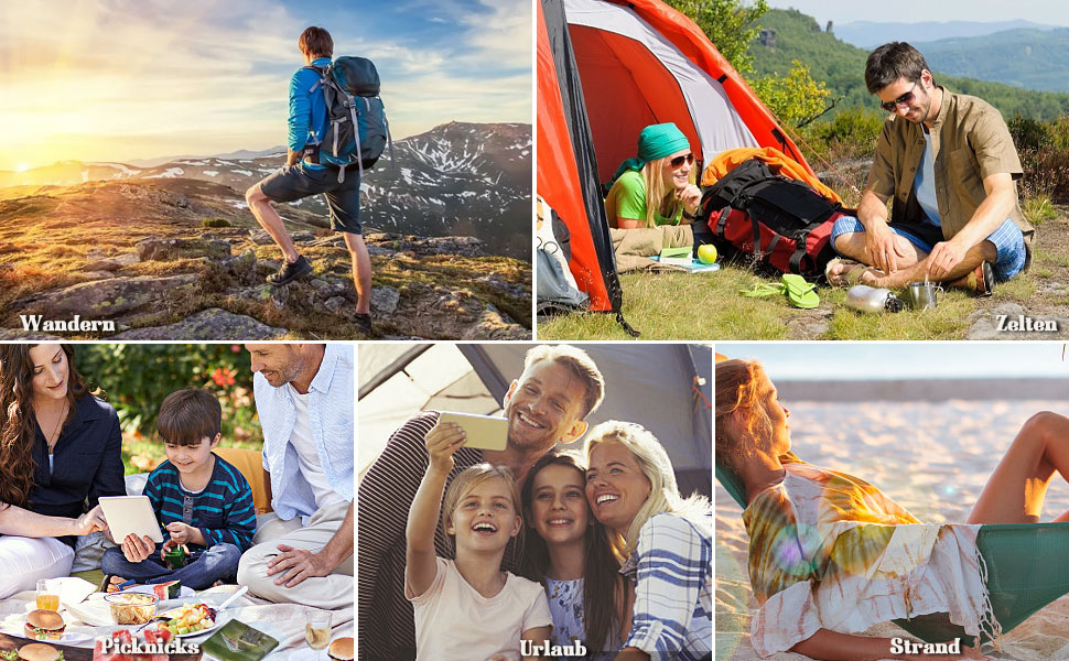 Надувний килимок для кемпінгу Mumisuto Isomatte на 2 особи з самонадуваванням, з насосом-пресом та подушкою, 196 x 125 x 9 см, блакитний