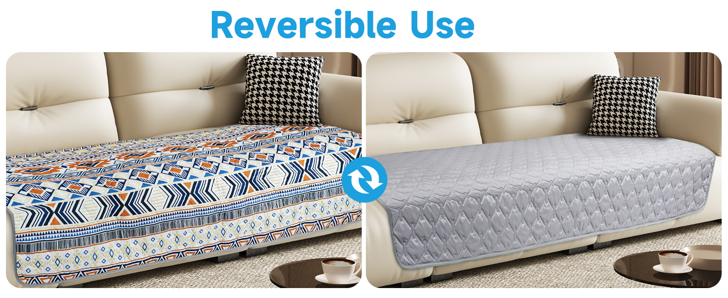 Водонепроникний двосторонній плед для собак, Boho-дизайн, захист дивану, 178 x 76 см