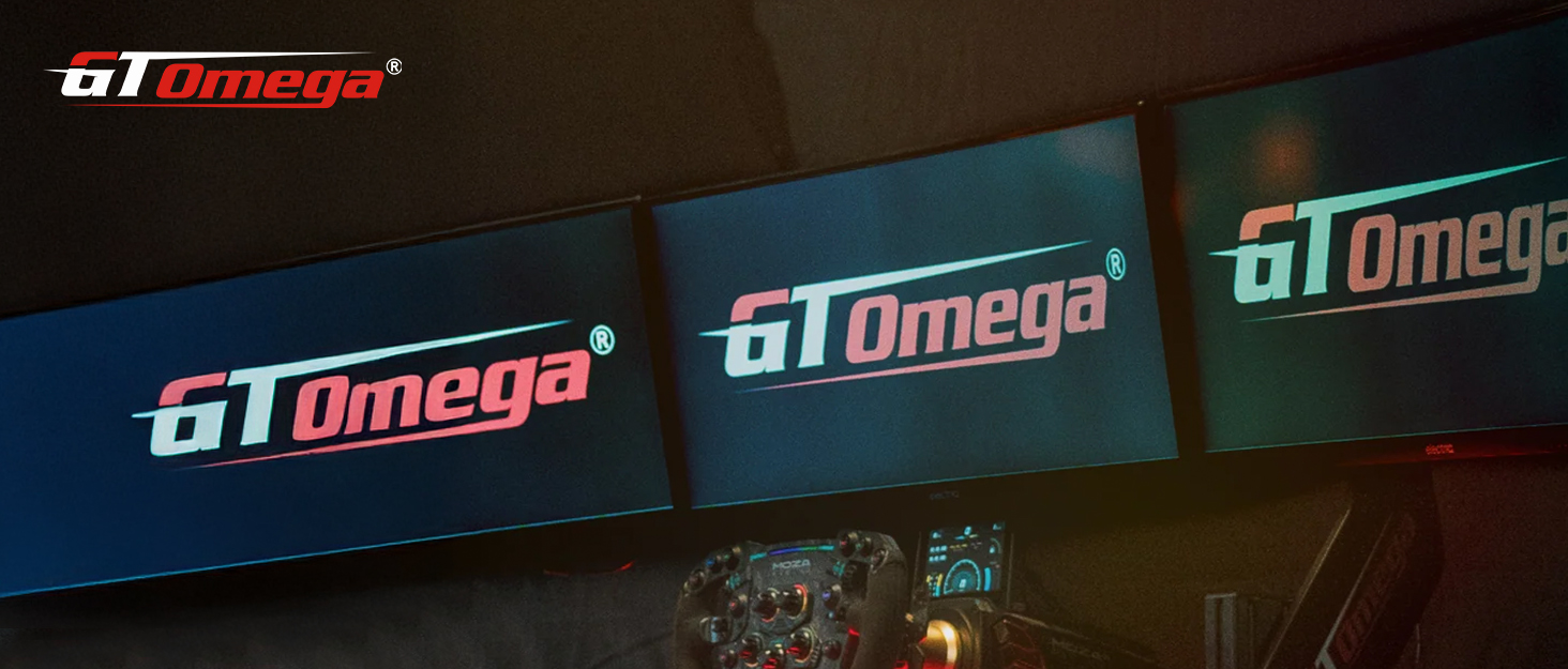 Ігровий стійка для керма GT Omega PRO Wheel Stand з посиленою педальною платформою, тримачем КПП та фіксатором крісла, складана
