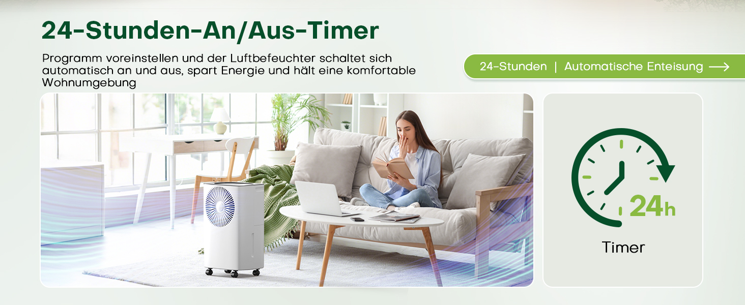 Електричний осушувач повітря CONOPUPlus 12L/день з авто-осушуванням, таймером та безперервним зливом. Підходить для квартири та підвалу.