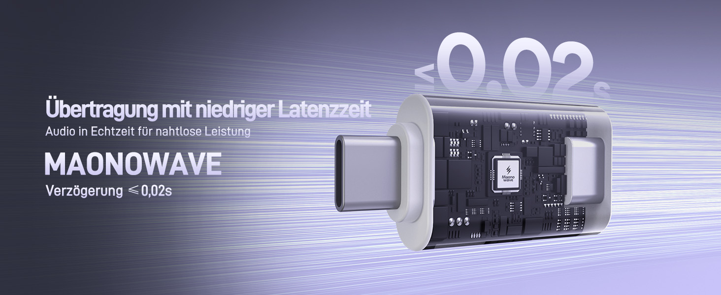 MAONO DM40 Бездротовий мікрофон для ПК з RGB підсвічуванням та ШІ-зміною голосу, 3-рівнева шумозаглушення, для геймінгу, подкастингу та стрімінгу