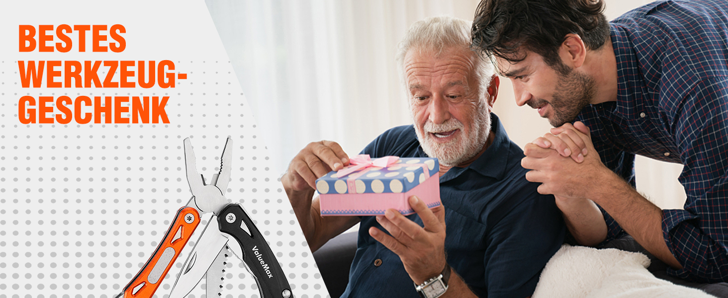 Мультитул ValueMax 9-в-1: мультиінструмент з плоскогубцями та ножем для кемпінгу та ремонту