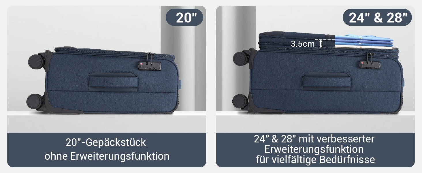 Розширюваний валіза British Traveller, 100L, тканинний, з TSA замком, 79.5x49x32.5 см (Блакитний)