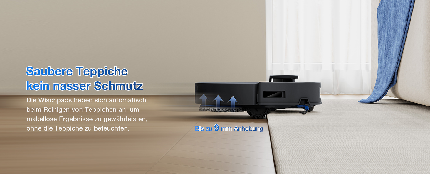 Робот-пилосос ECOVACS DEEBOT T30S PRO з функцією миття, 11000 Па, технологія ZeroTangle, миття гарячою водою 70°C, TruEdge™ для миття країв, акумулятор 6400 мАг, уникнення перешкод за допомогою AI (T30C OMNI Gen2 S)