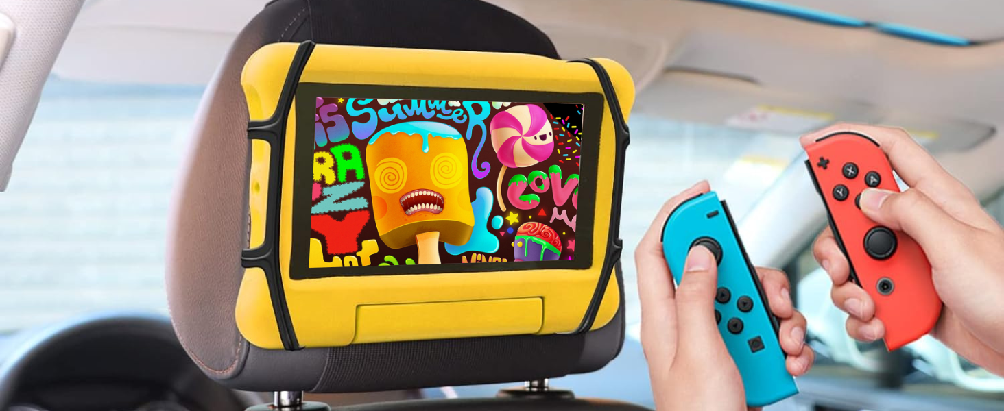 Тримач для планшета та смартфона в автомобіль MAGIC SELECT (2 шт.), універсальний кріплення на підголівник, поворотний на 360°, для пристроїв від 4.4 до 11 дюймів (S8520)