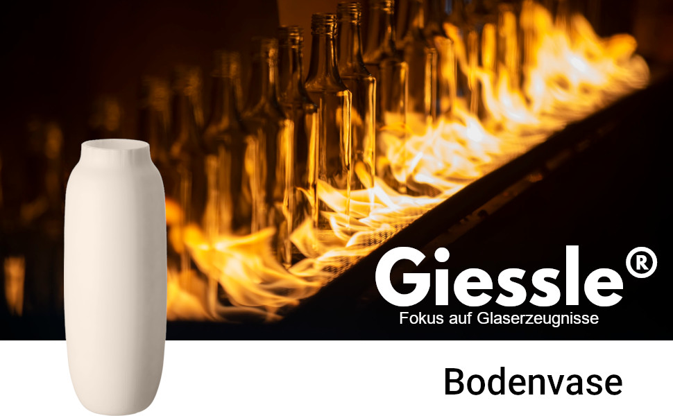 Ваза для підлоги Bodenvase 50 см, велика скляна XL ваза для пампасної трави, нюд
