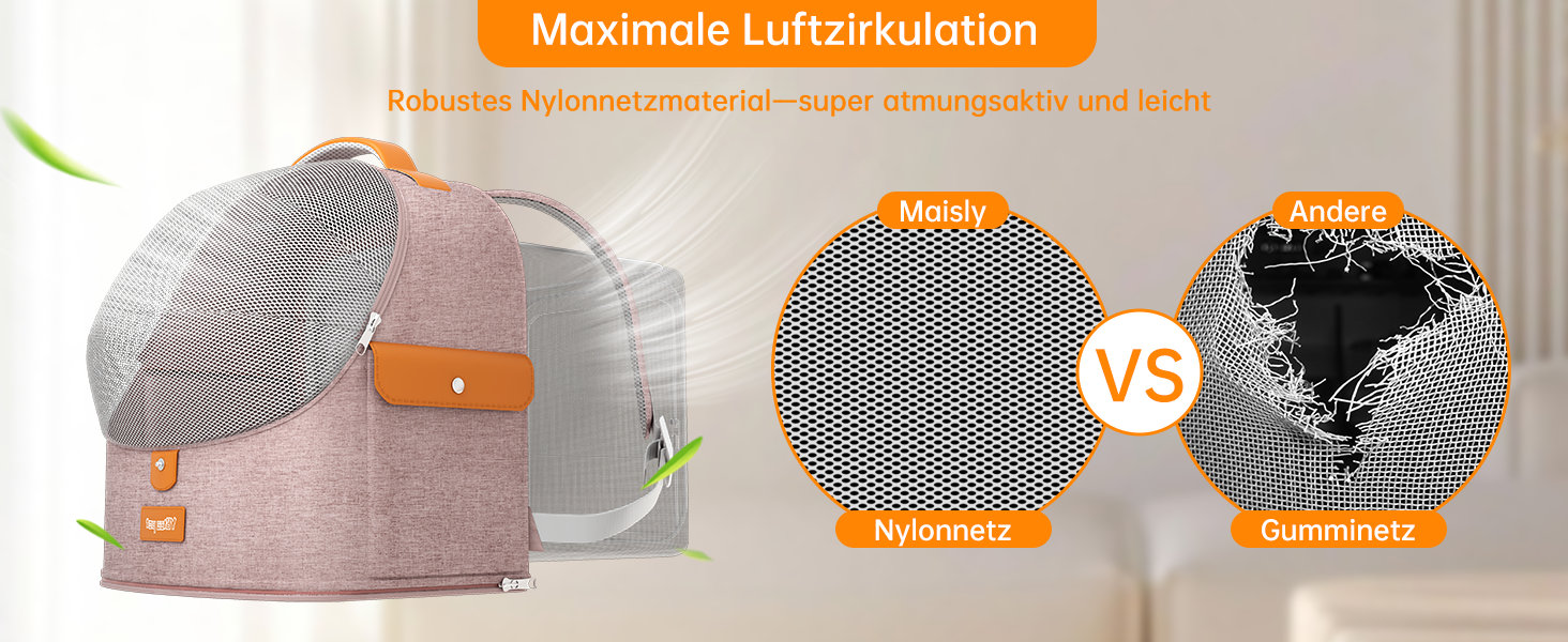 Розширюваний рюкзак для кота - рюкзак-переноска для тварин з дихаючим 4D-сіткою, для собак та котів до 12 кг (Рожевий)