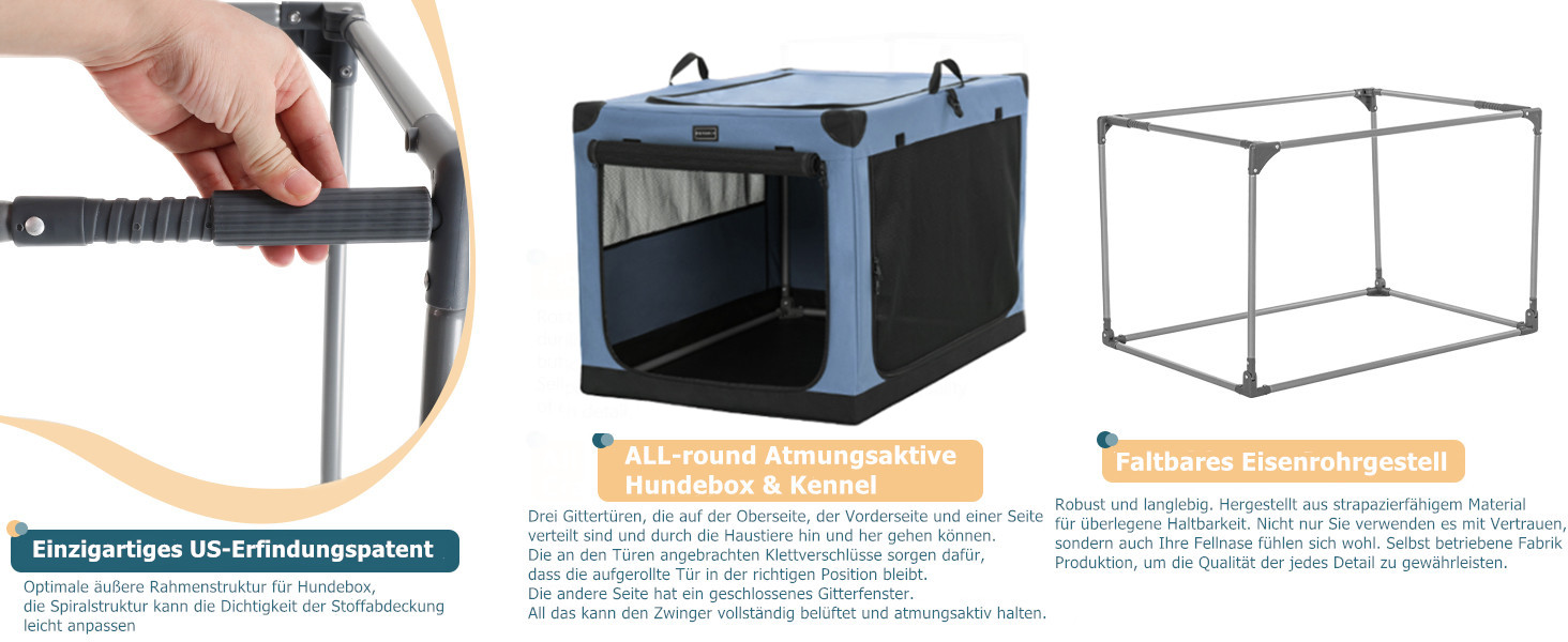 Транспортна переноска для собак та котів Petsfit, складана, для подорожей та авто, блакитна