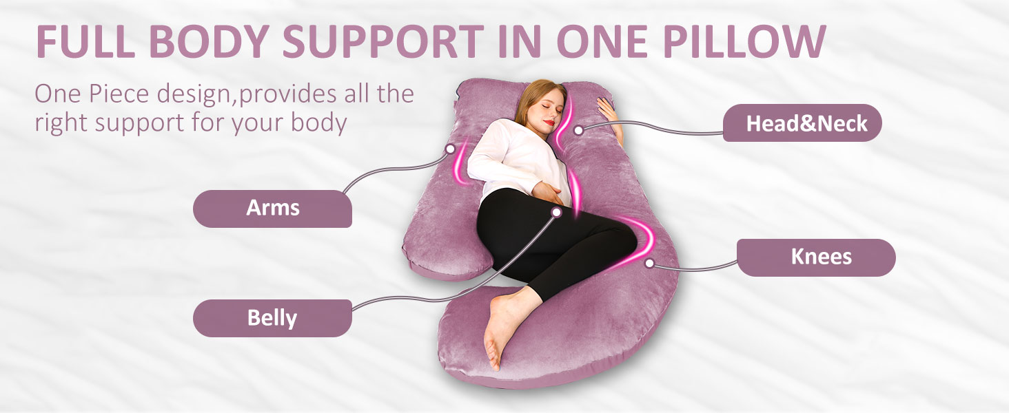 Подушка для вагітних Chilling Home J-подібної форми, подушка для тих, хто спить на боці, подушка для годування, велика подушка для підтримки, подушка для жінок та тих, хто спить на боці (рожевий, сірий)