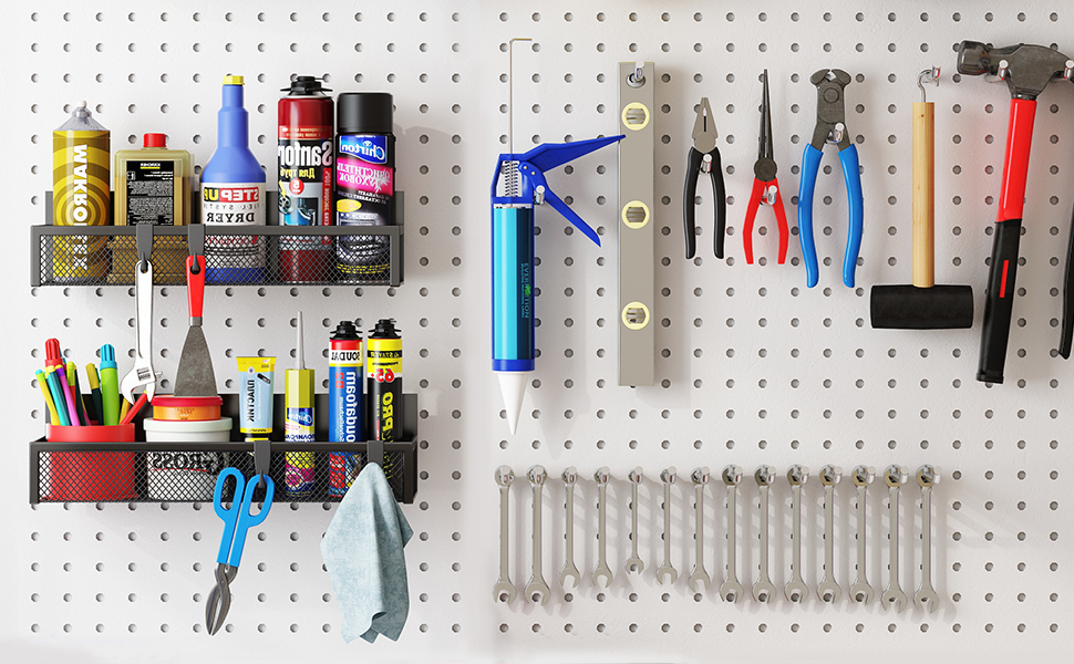 Магнітна поличка для холодильника з 8 гачками, 2 шт. - органайзер для кухні