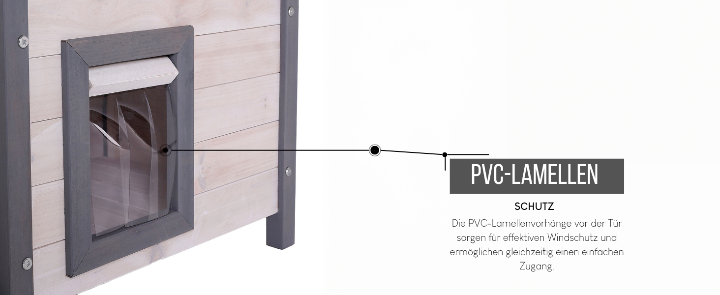 Кішковий будиночок Lionto з терасою та сходами, вуличний, сірий/білий, 77x50x73 см
