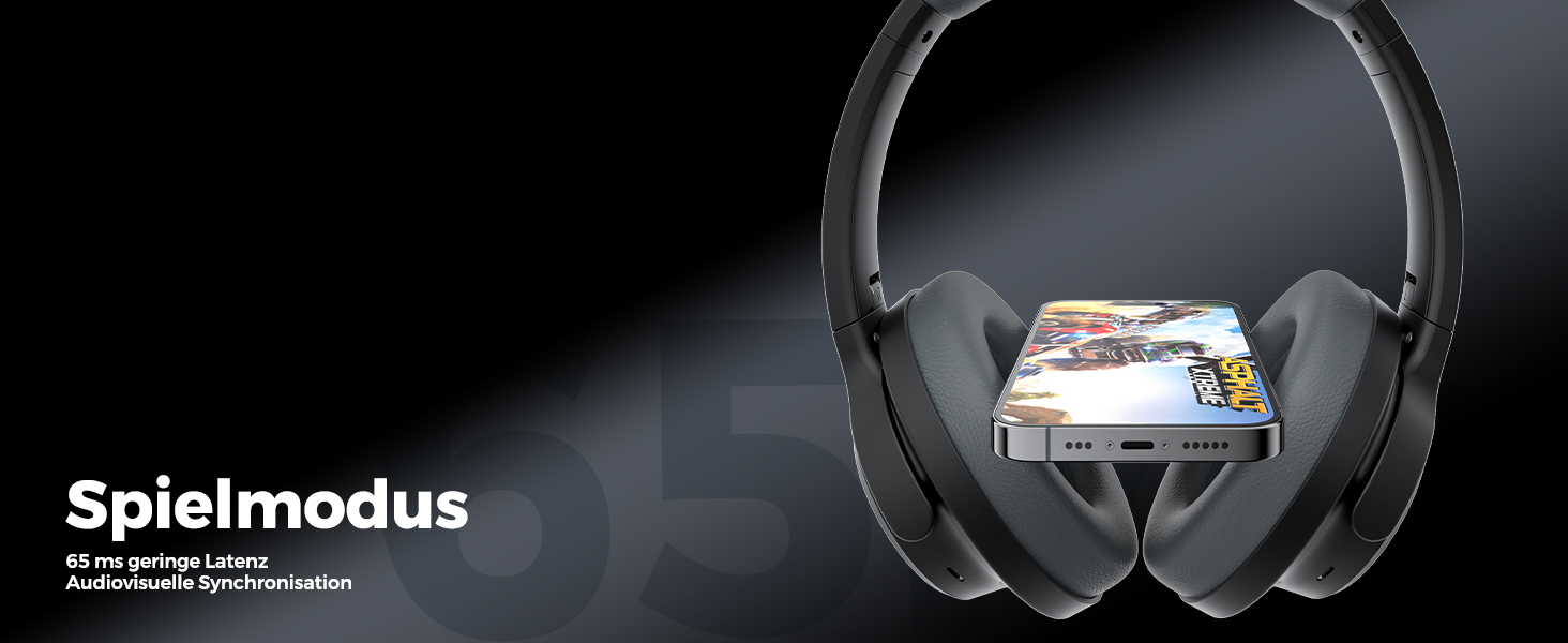 SoundPEATS Space: Бездротові навушники Over-Ear з гібридним ANC, ENC-мікрофоном та 40мм драйверами (білі)