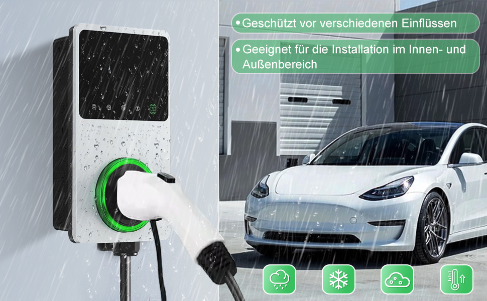 Адаптер зарядного пристрою для електромобіля, тип 2, кабель Schuko 3.5kW 16A, 0.5м, 250V, водо- та пилонепроникний