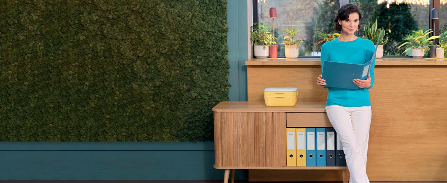 Leitz Канцелярський килимок для столу 80x40 см, антиковзкий, сірий (Velvet Grey) - для ноутбука, ПК, монітора, офісу та дому