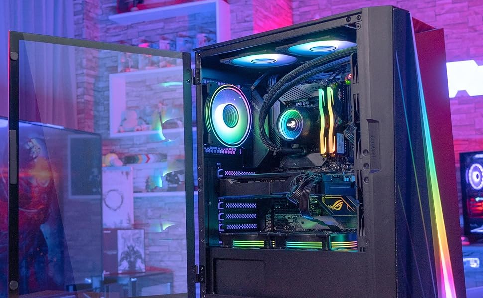 Корпус Aerocool Mirage ARGB ATX Mid Tower: скляна панель, 2 RGB вентилятори, чорний
