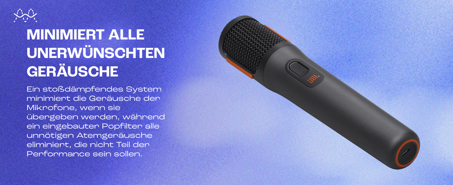 JBL PartyBox: Набір мікрофонів з вбудованим поп-фільтром – Аксесуари для караоке та вечірок