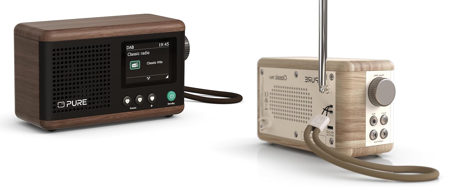 Портативне радіо Pure Classic Mini: DAB+, Bluetooth 5.3, 15 годин роботи, 2.4